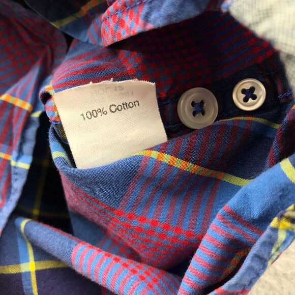 J. Crew Button Down Shirt Mens Large Tartan Plaid Long Sleeve Cotton - Picture 7 of 16